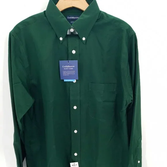 men's croft & barrow classic-fit easy-care button-down collar dress shirt Men's Croft & Barrow Classic-Fit Easy-Care Short-Sleeved Button-Down Collar Dress Shirt